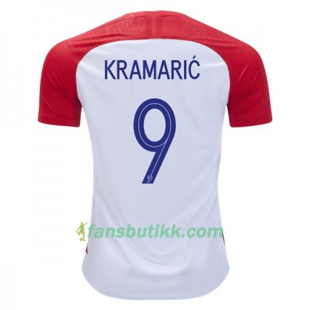 Fotball-VM 2018 Kroatia drakt Kramaric 9 Hjemmetrøye